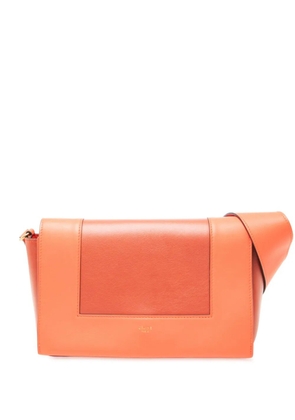 Celine Pre-Owned 2018 Leather Frame shoulder bag - Orange