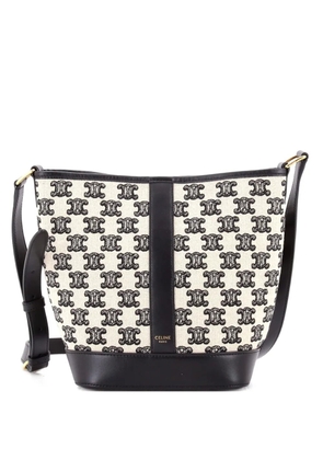 Celine Pre-Owned Shoulder Bag Triomphe Canvas Small bucket bag - Black