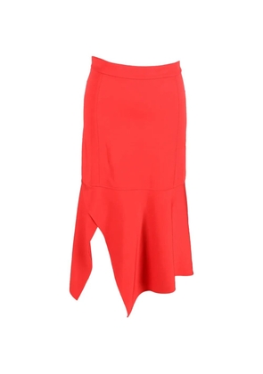 Victoria Beckham Asymmetrical midi skirt - Red
