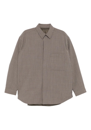 CROQUIS plaid padded jacket - Brown