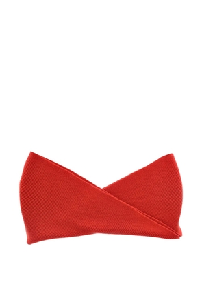 JOSEPH ribbed scarf - Red