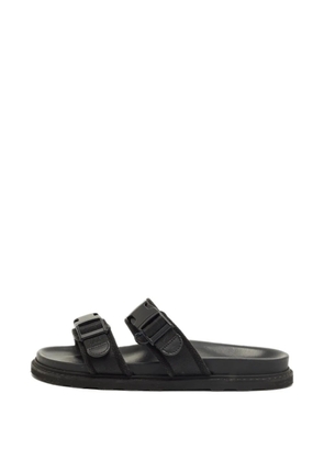 Bottega Veneta Pre-Owned logo-detail strap sandals - Black