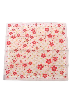 Louis Vuitton Pre-Owned x Takashi Murakami 2010s monogram cherry-blossom scarf - Pink