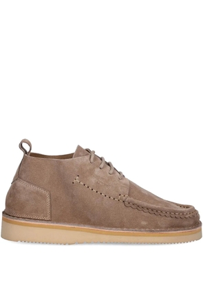 Fracap Camp suede lace-up boots - Neutrals