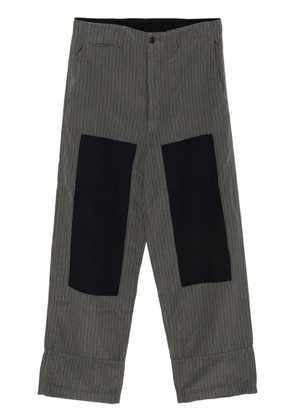 visvim patchwork design trousers - Blue