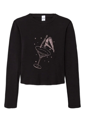 RE/DONE 90s 'Bottoms Up' long-sleeve T-shirt - Black