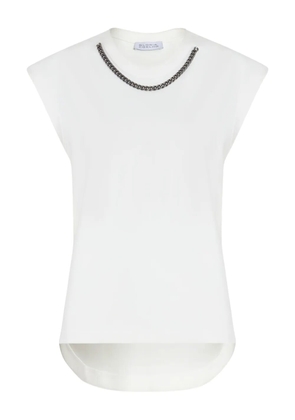 Gloria Coelho chain-detail T-shirt - White