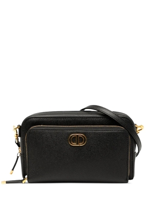 Christian Dior Pre-Owned 2022 Grained Calfskin Caro Double Pouch crossbody bag - Black