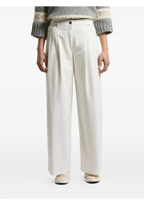 Peserico pleated-details jeans - White