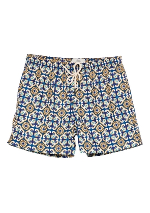 PENINSULA SWIMWEAR patterned drawstring swim shorts - Blue