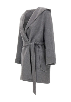 kaos hooded belted coat - Grey