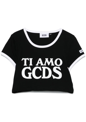 GCDS Ti Amo GCDS-print T-shirt - Black