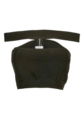 Balmain Pre-Owned jersey crop top - Black