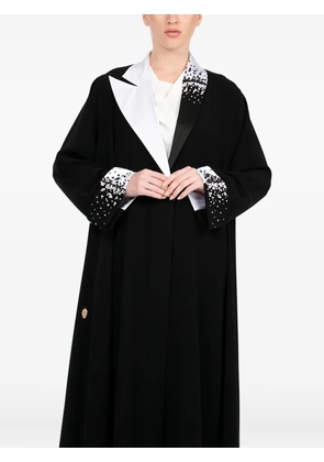 MOONLIGHT CONCEPT beaded collar abaya maxi dress - Black