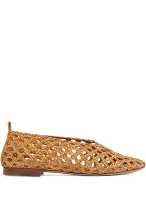 Mansur Gavriel woven slip-on ballet flats - Neutrals