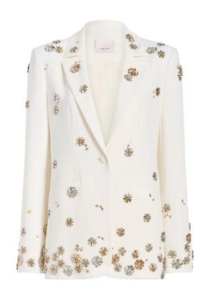 Cinq A Sept tumbling flowers karlie blazer - White