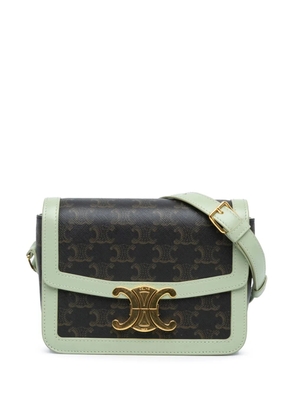 Celine Pre-Owned 2020 Teen Triomphe Coated Canvas crossbody bag - Green