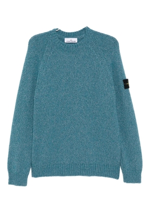 Stone Island logo-patch jumper - Blue