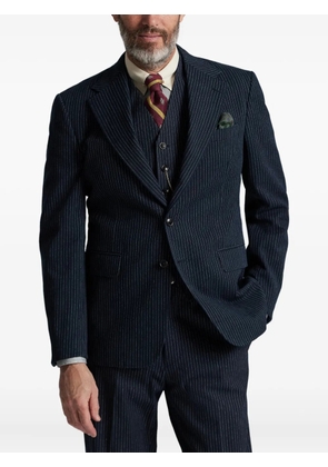 Ralph Lauren RRL pinstripe-pattern single-breasted blazer - Blue
