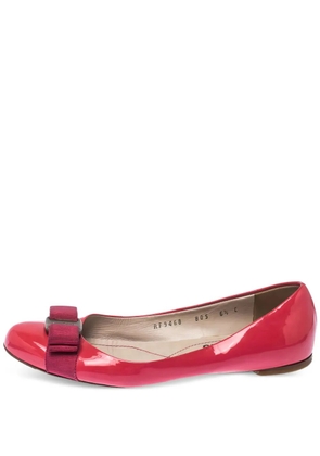 Ferragamo Pre-Owned leather flat pumps - Pink