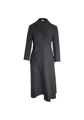 Celine Pre-Owned asymmetric button-detailed coat - Grey