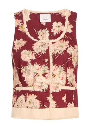 Cinq A Sept Mae Bouquet Rowena blouse - Red