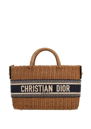 Christian Dior Pre-Owned 2021 wicker-canvas tote bag - Brown