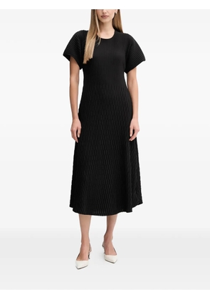 Sandro Ferrone Bacillo pleated midi dress - Black