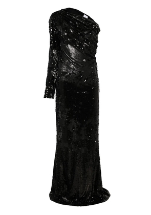 Alchemy x Lia Aram sequinned maxi dress - Black