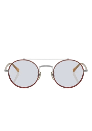 Oliver Peoples round-frame glasses - Brown