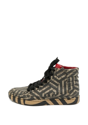Gucci Pre-Owned high-top graphic sneakers - Black