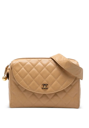 CHANEL Pre-Owned 1994-1996 CC Quilted Caviar Camera Bag shoulder bag - Brown