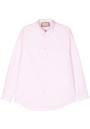 Gucci Double-G cotton Oxford shirt - Pink