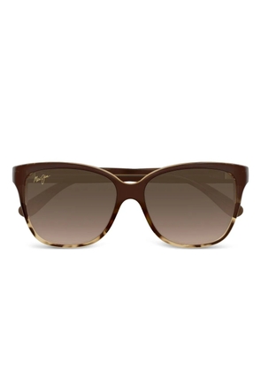 Maui Jim MJ0744S tortoiseshell square-frame sunglasses - Brown