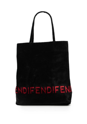 Fendi Pre-Owned 20th Century Velour Logo tote bag - Black