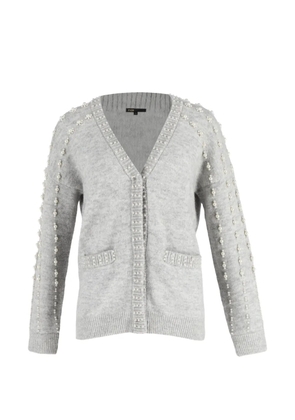 Maje embellished pocket cardigan - Grey