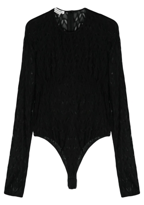ALESSANDRO VIGILANTE sheer bodysuit - Black