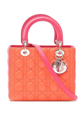 Christian Dior Pre-Owned 2010s Lady Dior two-way handbag - Orange
