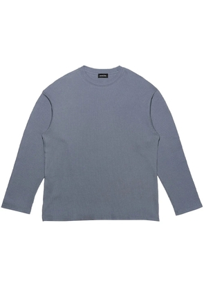 Mainless waffle-knit sweater - Blue