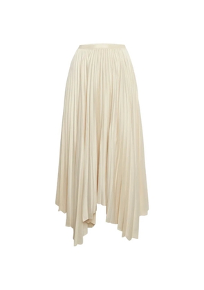 Polo Ralph Lauren Vintage pleats asymmetric midi skirt - Neutrals