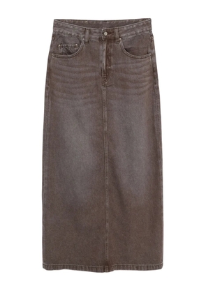 JNBY A-line tencel skirt - Brown