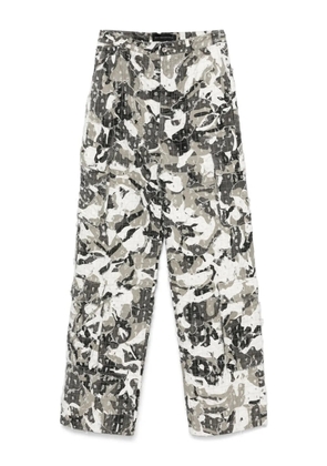 Who Decides War Micro Distressed cargo jeans - Grey