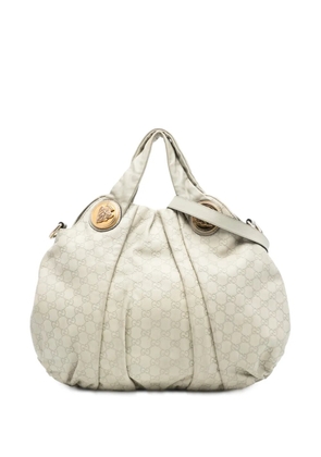 Gucci Pre-Owned 2016-2025 Large Guccissima Hysteria satchel - White