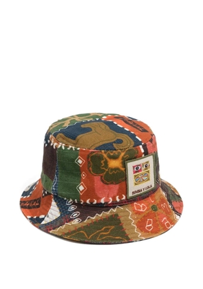 Bimba y Lola Travellers patchwork bucket hat - Brown
