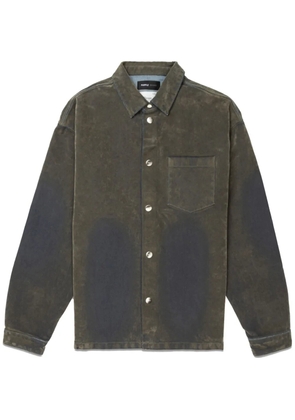 Purple Brand faded denim shirt - Green