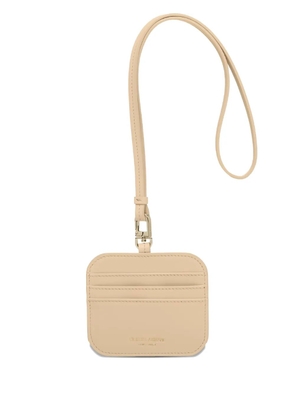 Giorgio Armani card-holder neck-strap wallet - Neutrals