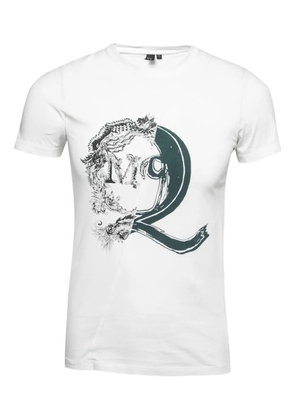 Alexander McQueen Pre-Owned monogram floral T-shirt - White