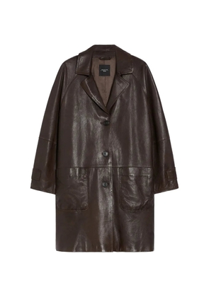 Weekend Max Mara Camino leather coat - Brown
