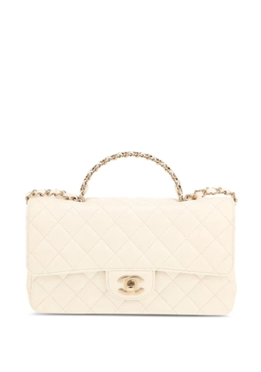 CHANEL Pre-Owned 2020's quilted top-handle tote bag - Neutrals