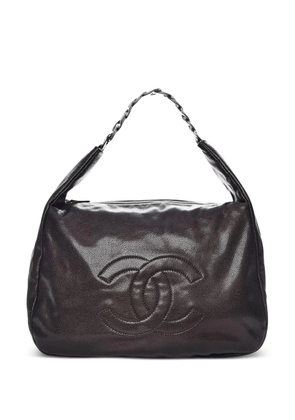CHANEL Pre-Owned 2010 stitched-CC shoulder bag - Brown